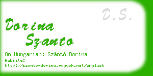 dorina szanto business card